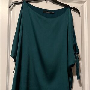 Ark & Co Teal Asymmetrical Sleeve Top